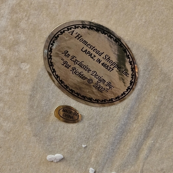 Pat Richter Homestead workshop Snowman love table lamp . - Picture 9 of 16